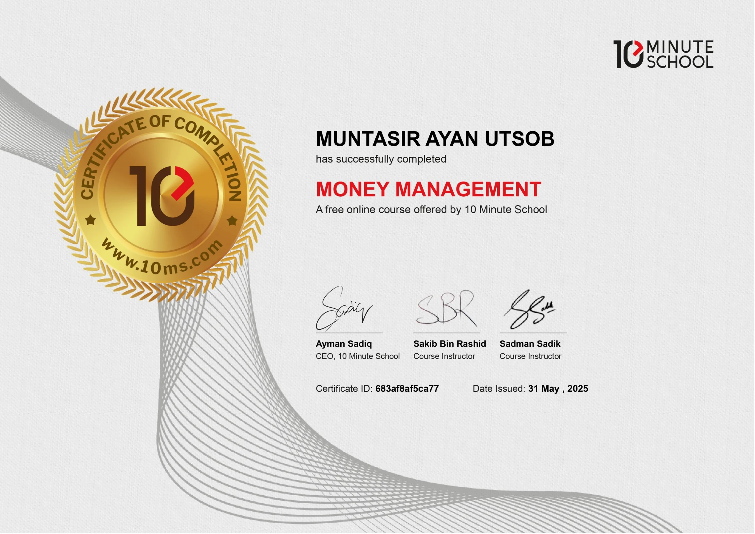 MONEY MANAGEMENT
